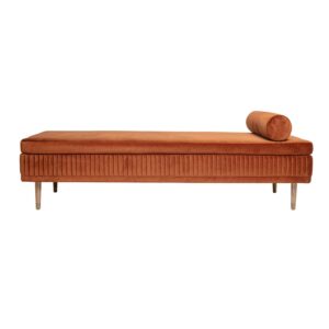 BLOOMINGVILLE Hailey daybed - brun/natur/messing polyester/egetræ/metal