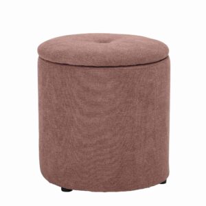 BLOOMINGVILLE MINI puf - rosa stof/polyester (Ø 37)