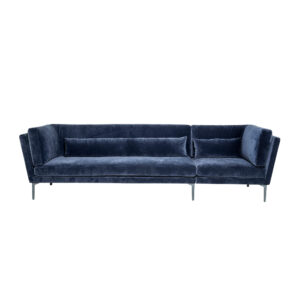 BLOOMINGVILLE Rox sofa - blå polyester/mørkegrå metal