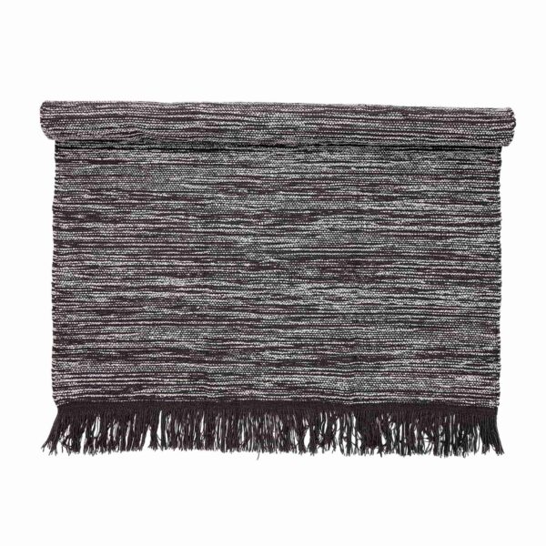 BLOOMINGVILLE gulvtæppe - grå uld/bomuld, rektangulær (200x140)