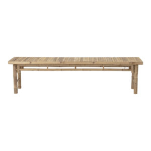 BLOOMINGVILLE rektangulær Sole havebænk - natur bambus (180x45)