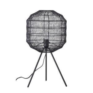 BLOOMINGVILLE rund bordlampe - sort metal (Ø30)