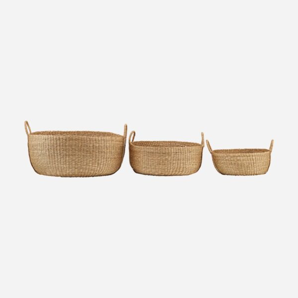 Basket, Carry, Nature, Set of 3 sizes