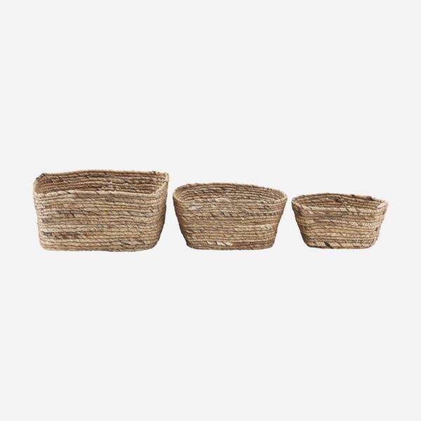 Basket, Nangloi, Natural, Set of 3 sizes