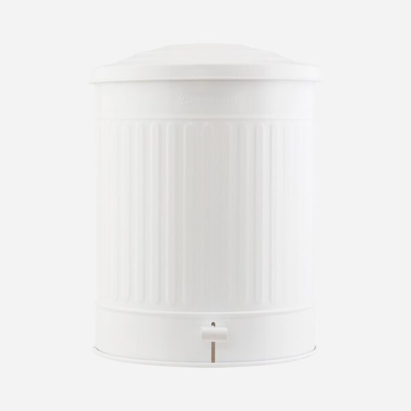 Garbage bin, Matte white, 49 Liter