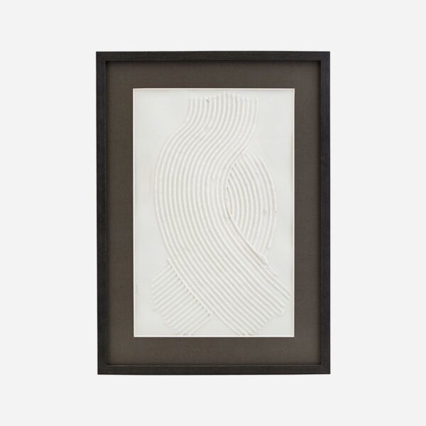 Illustration w. frame, Vernis 02, White