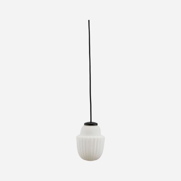 Lamp, Acorn, White, E14, Max 25 W, 2.5 m cable, Handmade
