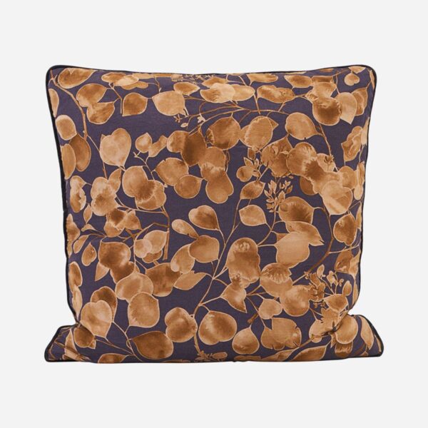 Pillowcase, Leaf, Purple/Gold