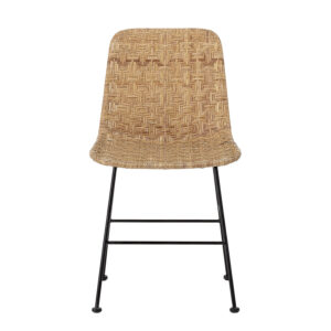 BLOOMINGVILLE Kitty spisebordsstol - natur rattan og jern