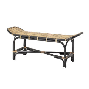 BLOOMINGVILLE Loue bænk - natur rattan (120x35)
