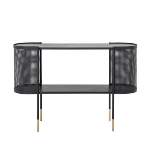 BLOOMINGVILLE Midou konsolbord, m. hylde - sort metal (120x36)