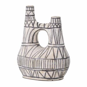 BLOOMINGVILLE dekorations vase - hvid terracotta