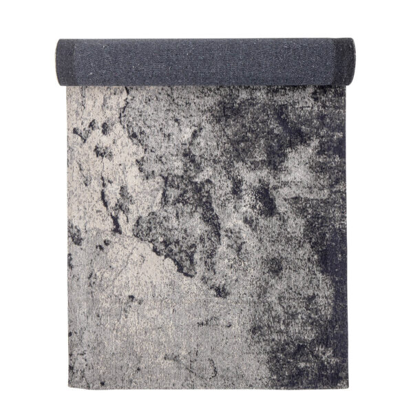 BLOOMINGVILLE gulvtæppe - grå bomuld (243x76)